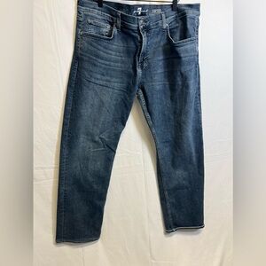7 For All Mankind Jeans Mens 40 Blue Carsen Straight Leg